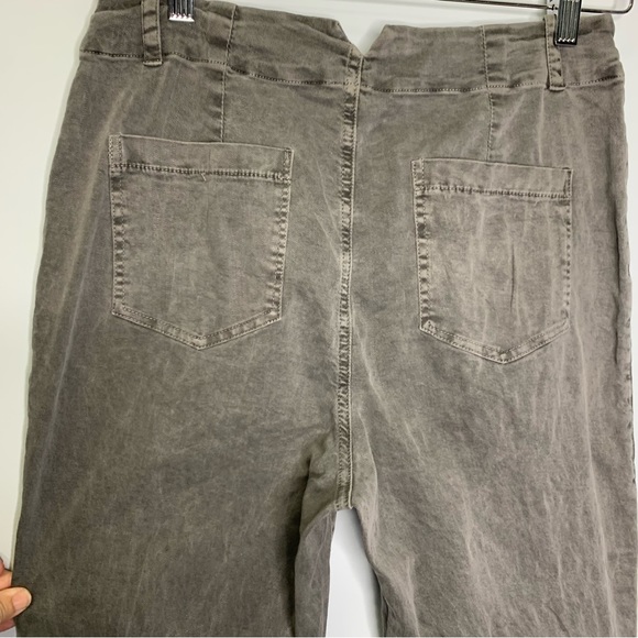 Amadi Anthropologie High Rise Straight Leg Utility Lindy Pants In Carbon S NWT! - Picture 11 of 15